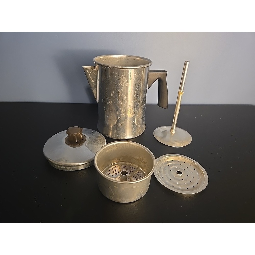 VINTAGE MIRRO COFFEE POT Aluminum Percolator Coffee pot